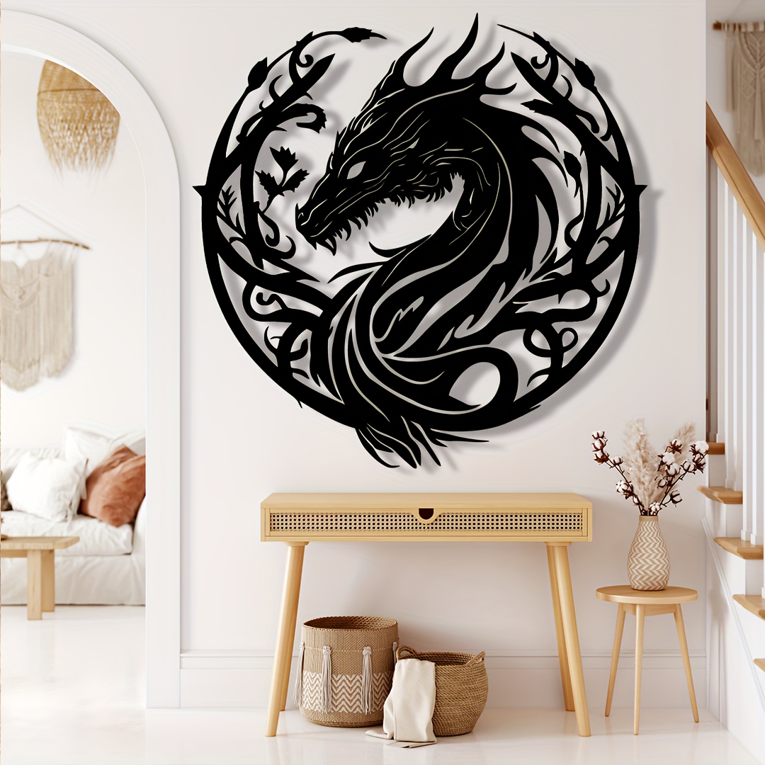 Outdoor Powerwall - Dekorasi Dinding Naga Zodiak Kuno, 1