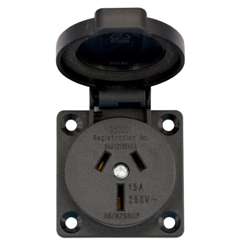 Outdoor Power Receptacle - 2 buah soket tahan air industri