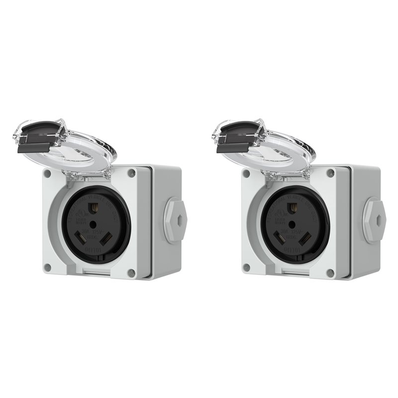 Outdoor Power Receptacle - 2X Kotak Stopkontak 30Amp, Receptacle NEMA