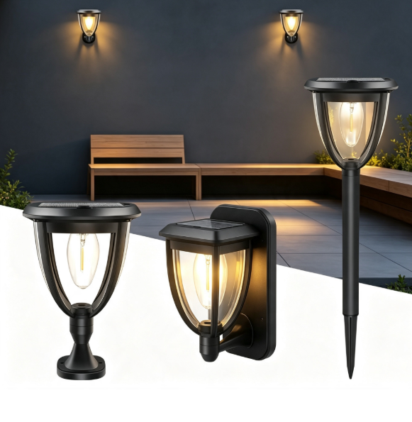 Outdoor Powerwall - 2 Buah Lampu Tenaga Surya Luar