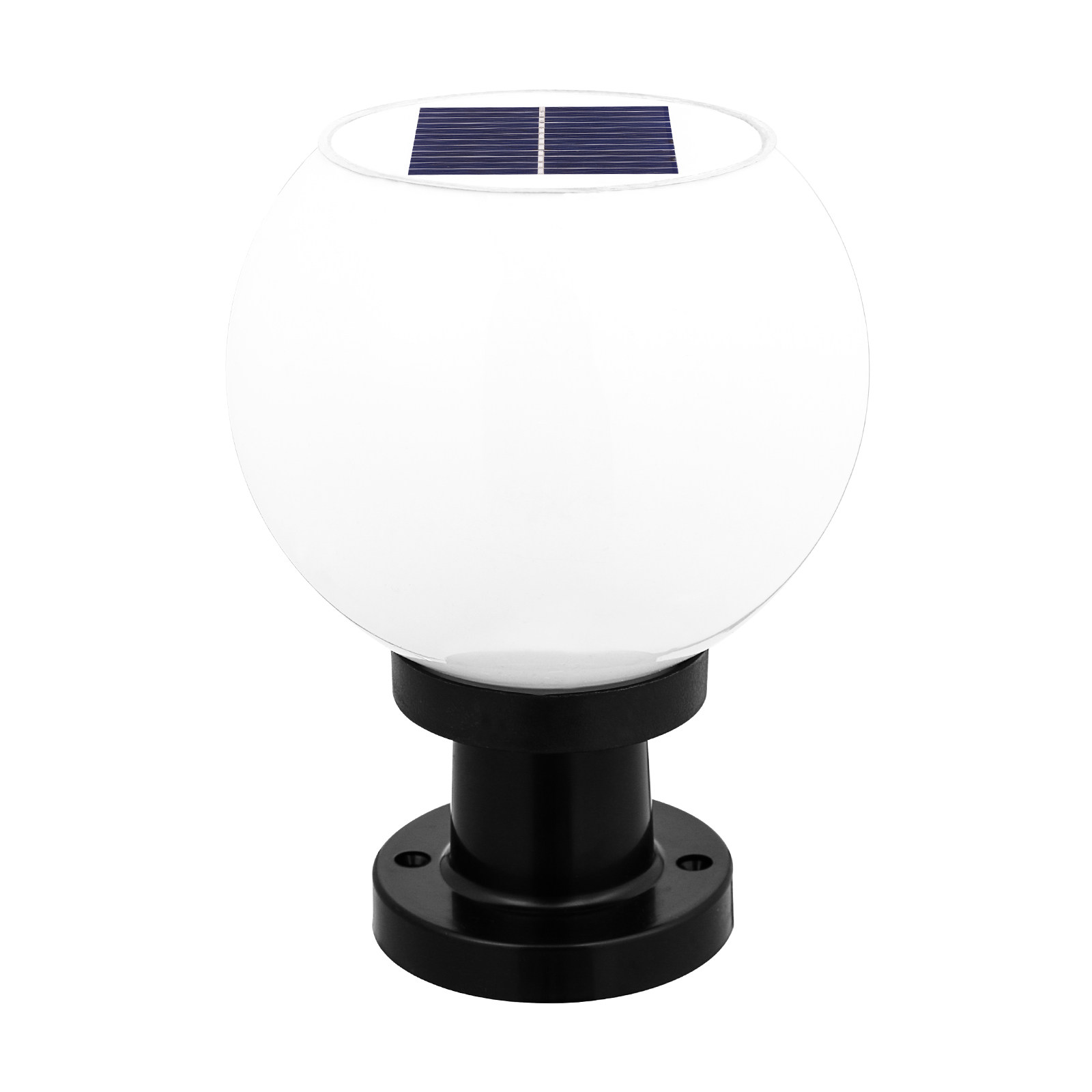 Outdoor Powerwall - Lampu Pilar Dinding LED Bulat Tenaga