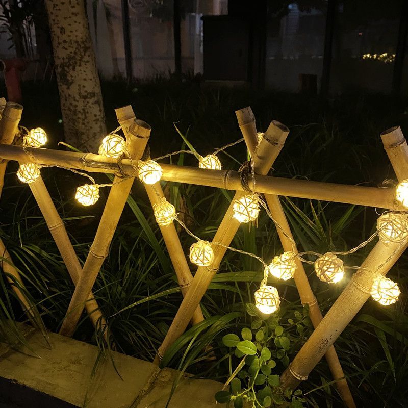 Outdoor Power For Gazebo - Lampu Tali Bola Surya Luar Ruangan