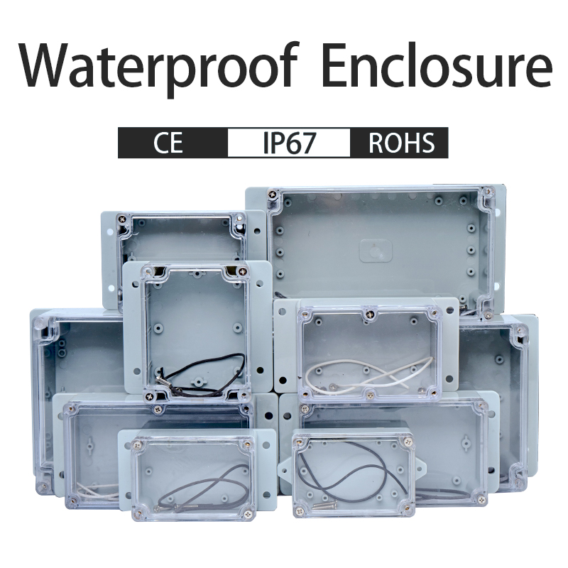Outdoor Power Board Box - Kotak elektronik plastik transparan IP67 wadah