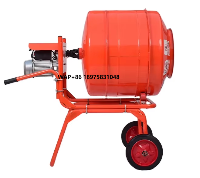 Concrete Mixer Small - Mixer Beton Dorong Horizontal 350L dengan