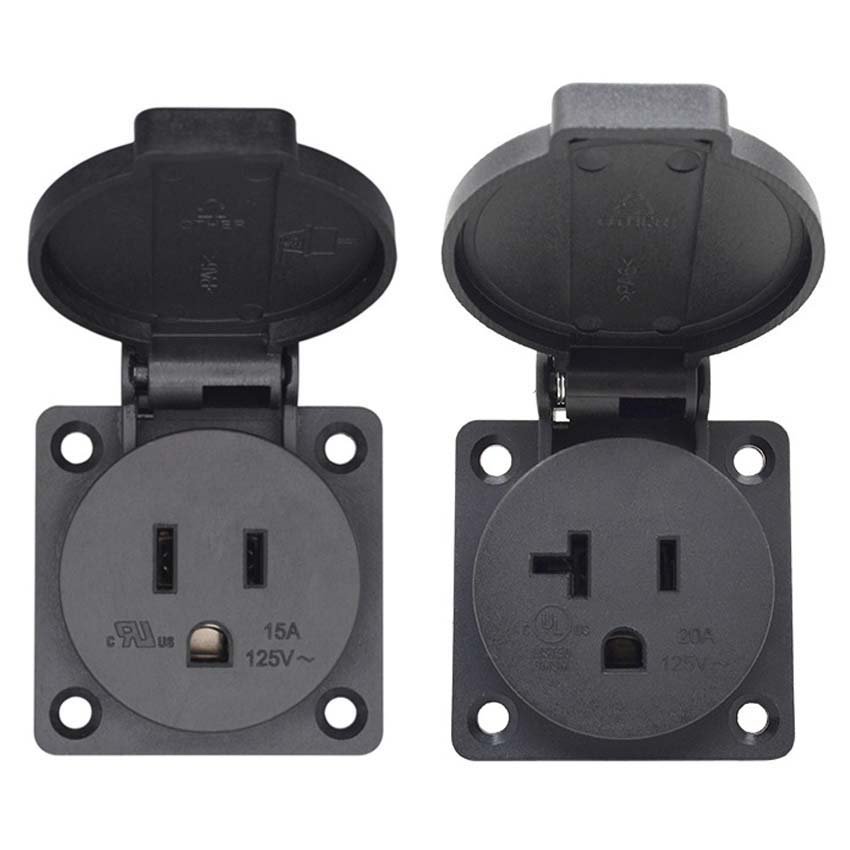 Outdoor Power Receptacle - Soket wadah kabel daya Outlet AC