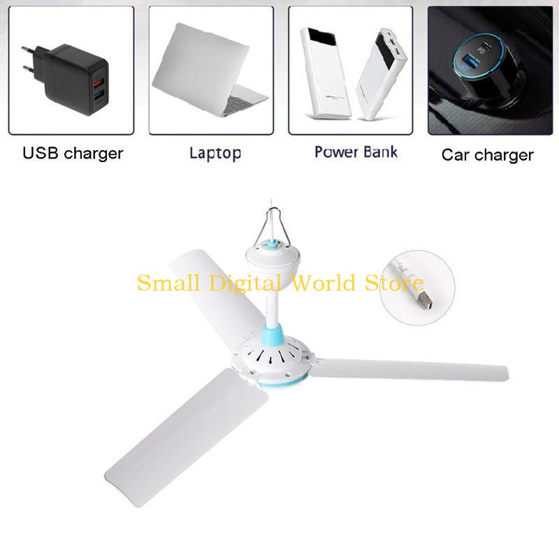 77UB 3 Daun 5V USB Kipas Langi - Outdoor Power For Gazebo ulasan dan harga