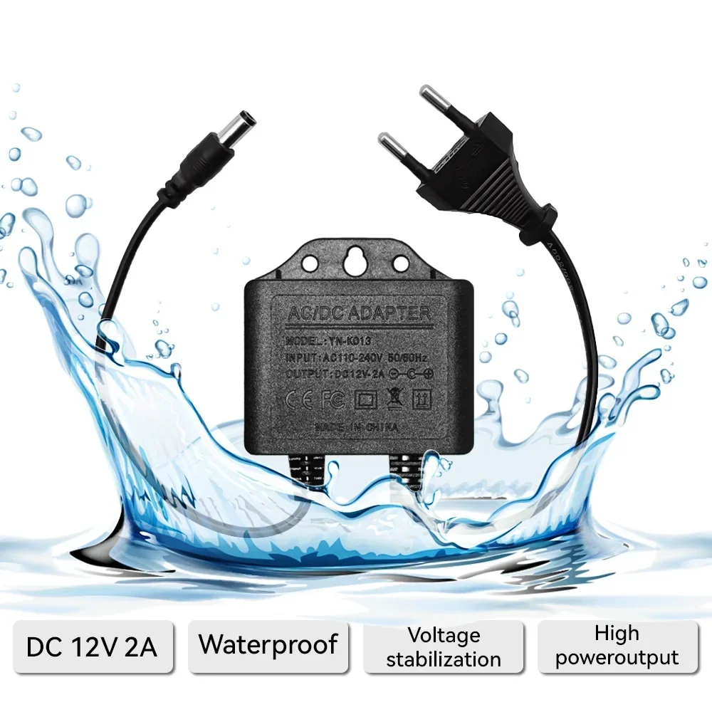 Adaptor Daya DC12V 2A Tahan Ai - Outdoor Power Plug In ulasan dan harga
