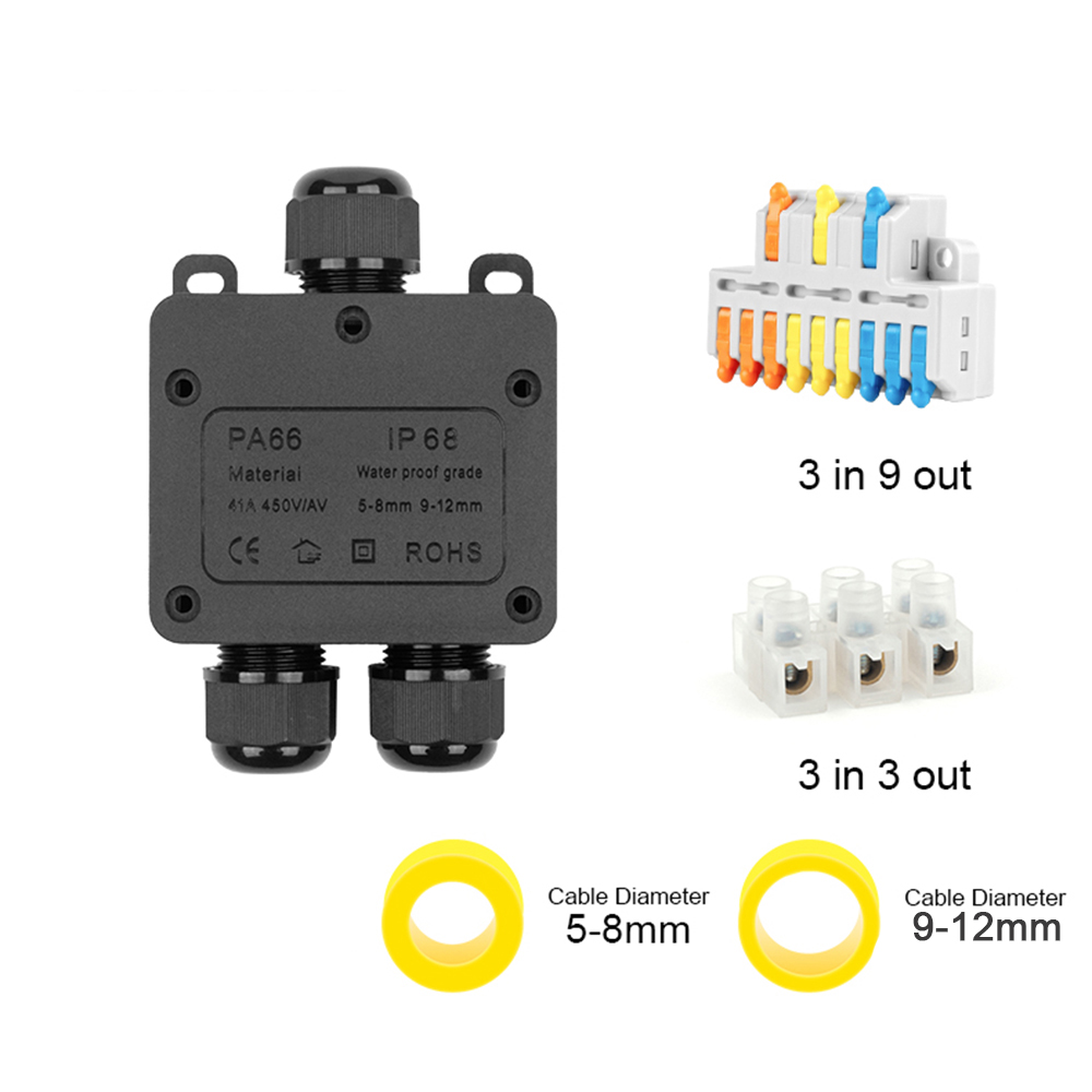 IP68 kotak sambungan tahan air - Outdoor Power Board Box ulasan dan harga