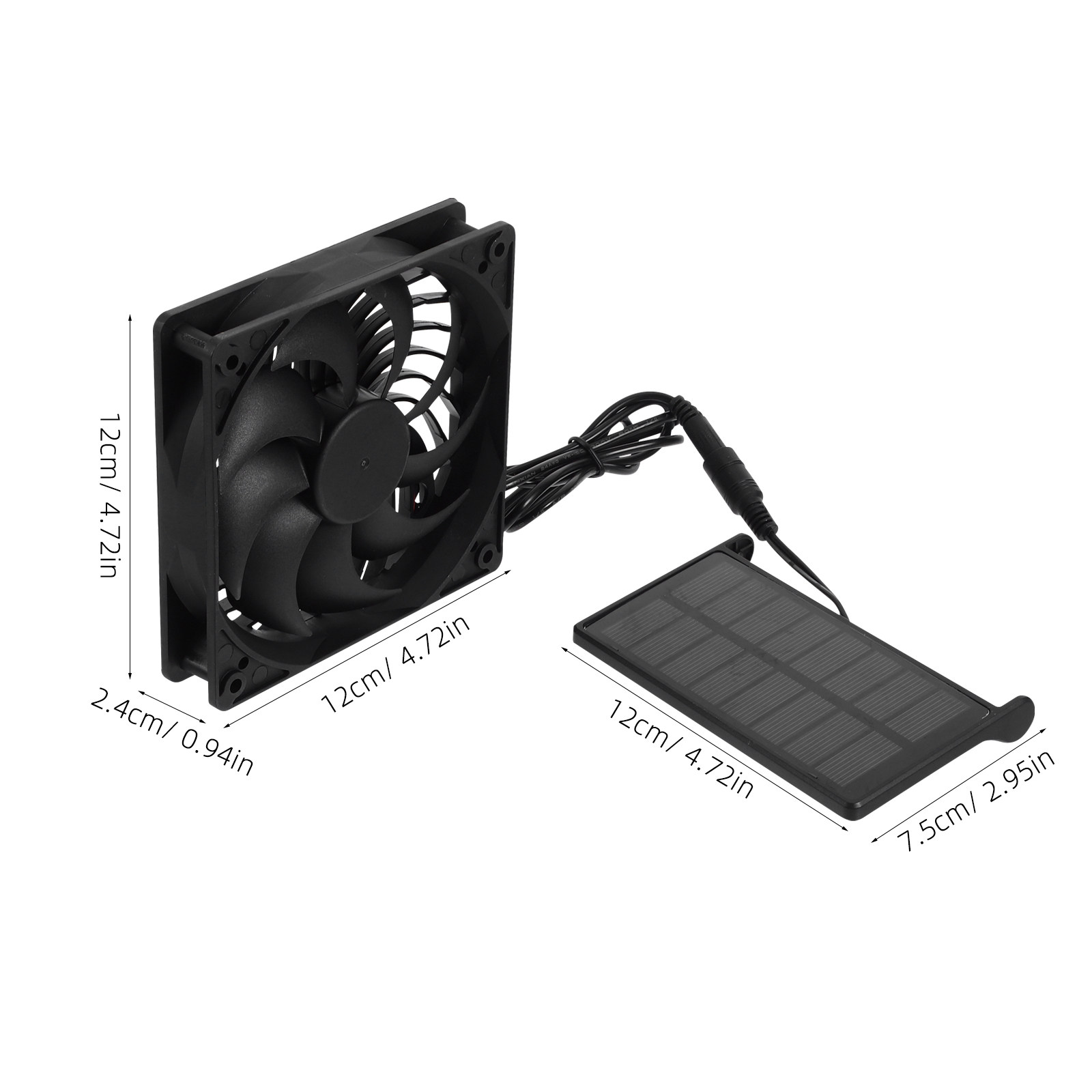 Kipas Surya 3W, Ditenagai Pane - Panel Power Outdoor ulasan dan harga