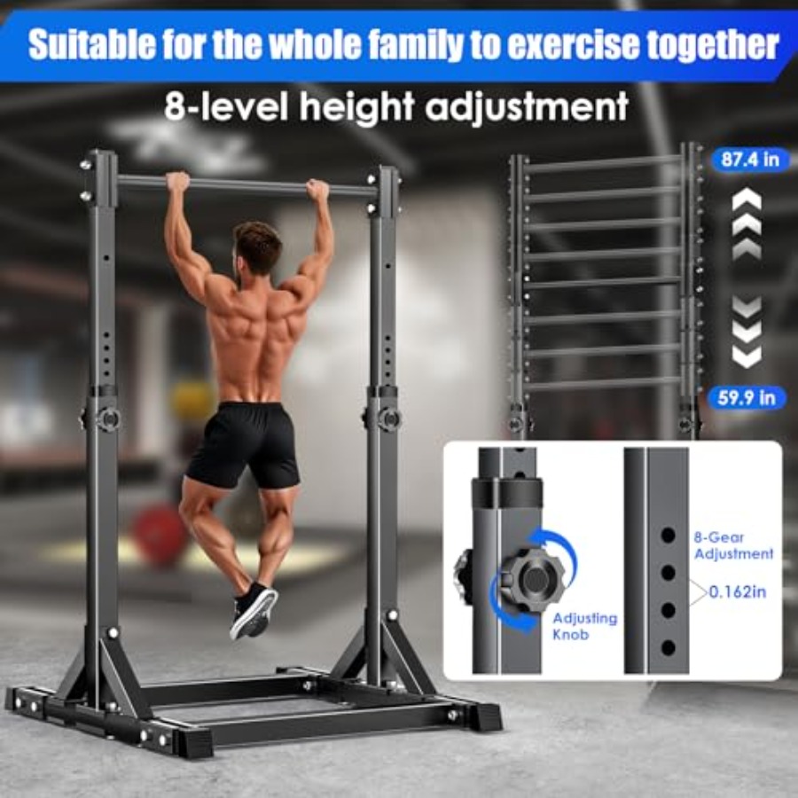 Bar Pull Up Adjustable yang Da - Outdoor Power Tower Pull Up Bar ulasan dan harga