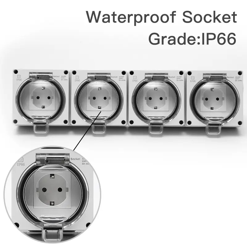 Wadah daya tahan air IP66 Luar - Outdoor Power Receptacle ulasan dan harga