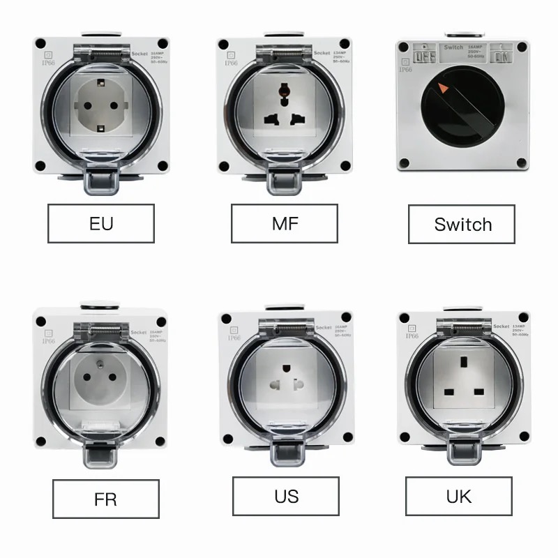 Wadah daya tahan air IP66 Luar - Outdoor Power Receptacle ulasan dan harga