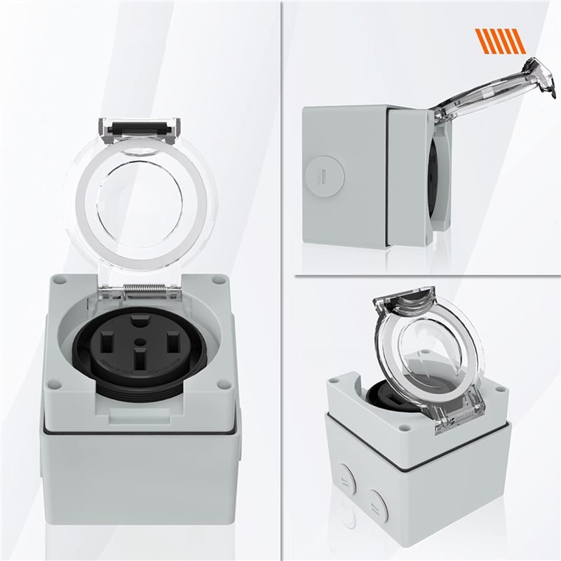 ABZL 6X 50Amp Kotak Stopkontak - Outdoor Power Receptacle ulasan dan harga
