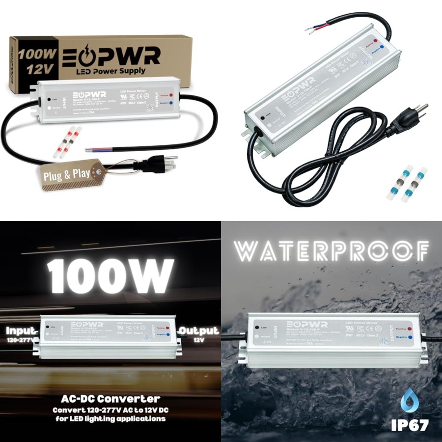 Driver LED Tahan Air IP67 Catu - Outdoor Power Plug In ulasan dan harga