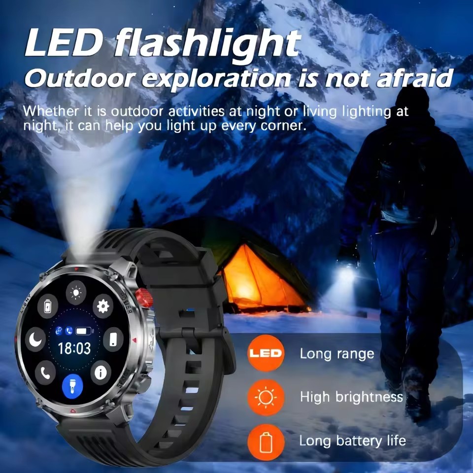 Jam Tangan Pintar Pria Baru un - Outdoor Power Hours ulasan dan harga