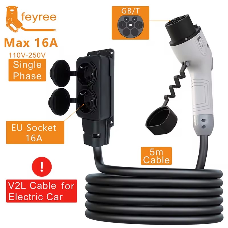 Kabel Pengisi Daya Feyree V2L, - Outdoor Power Plug In ulasan dan harga